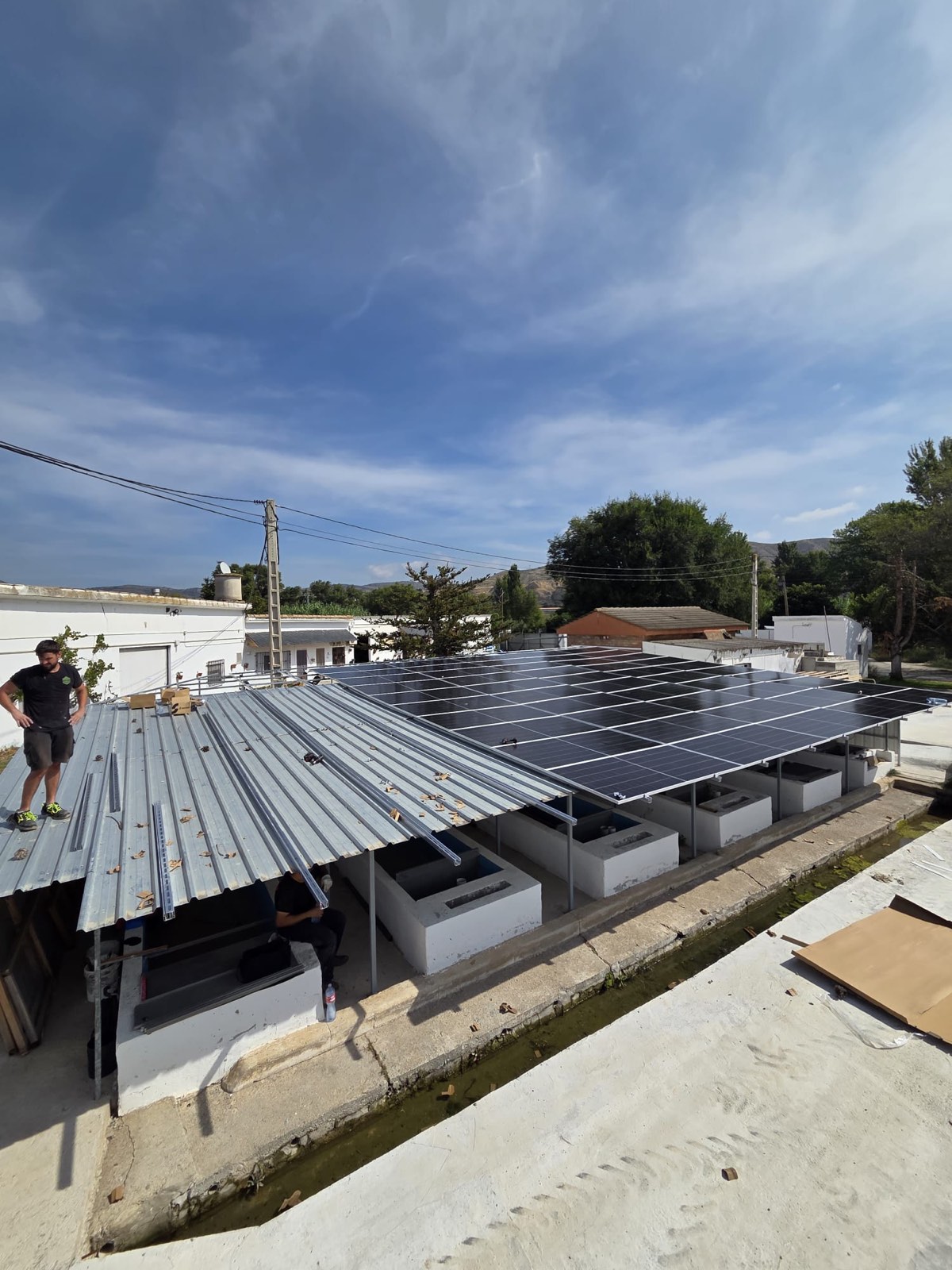 Instalación de placas solares de SICO Energía